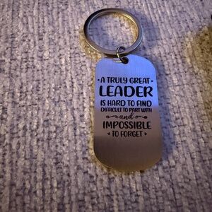 Sold - Inspirational Leader Keychain — Metal Tag